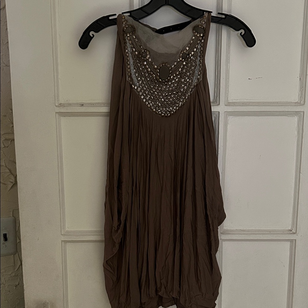 Yigal Azrouel Brown Backless Dress